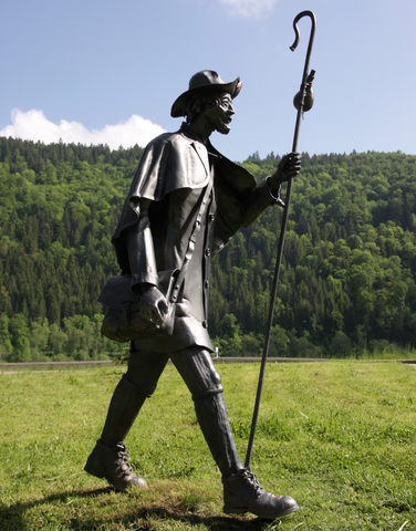 Beuroner Jakobspilger starten ins Pilgerjahr 2014: Skulptur Jakobspilger